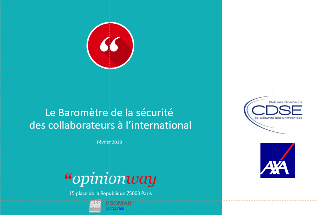 Baromètre CDSE 2018 – Sécurité des collaborateurs à l’international