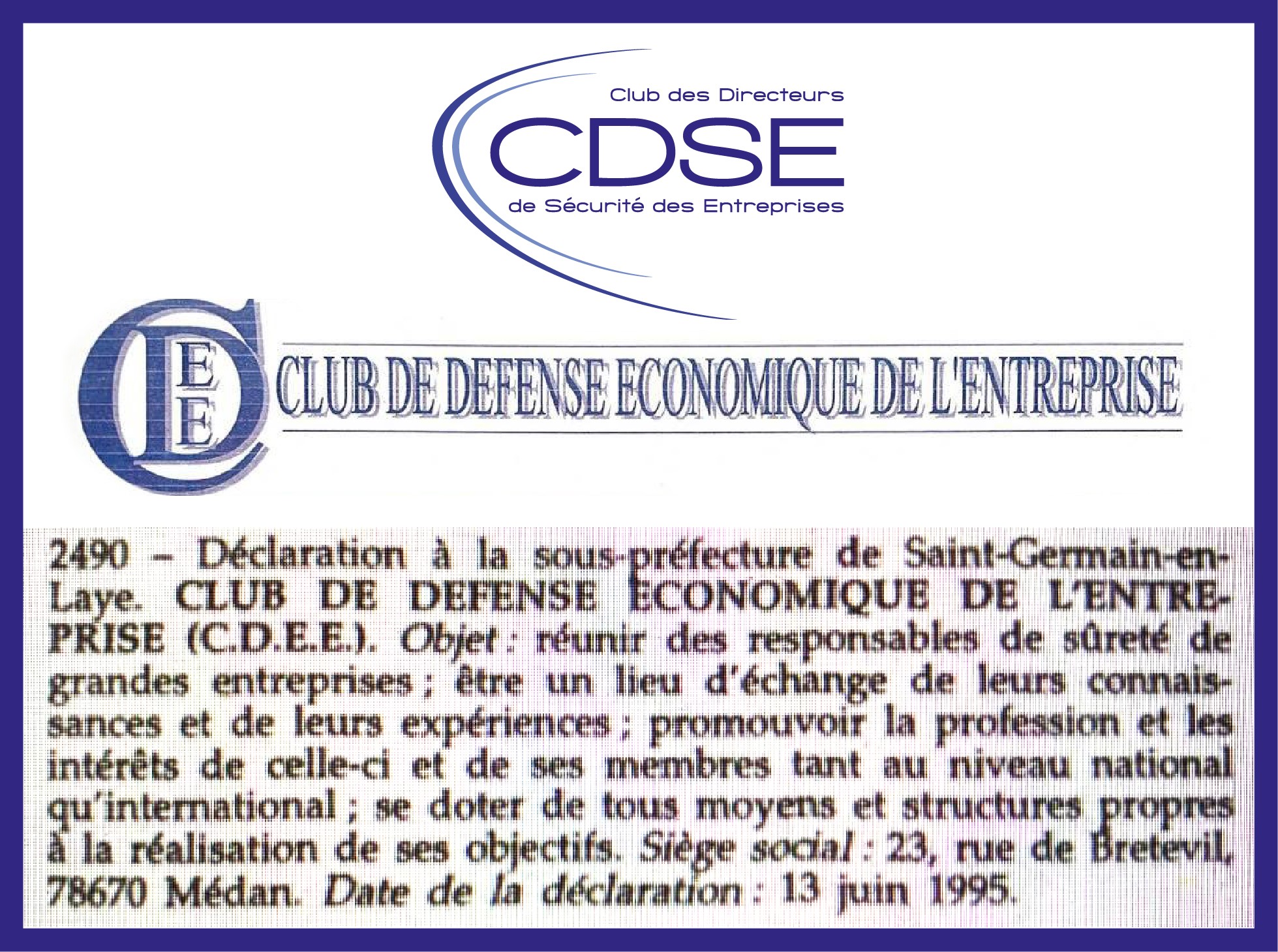1995-2020 : LE CDSE FÊTE SES 25 ANS !