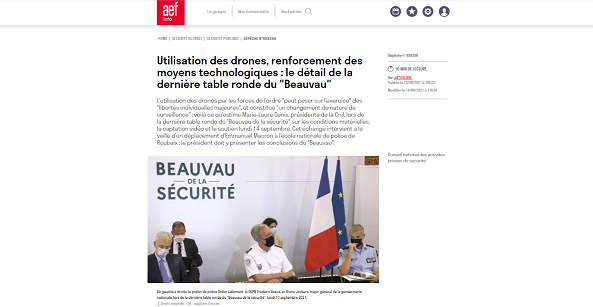 « Beauvau de la sécurité » : AEF Info revient sur l’intervention de Stéphane Volant, président du CDSE