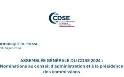 Communiqué de presse de l’assemblée générale du CDSE juin 2024