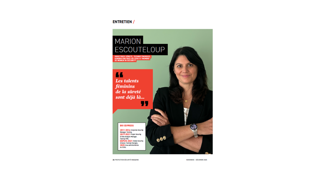 Marion Escouteloup (Technip Énergies) et le CDSE dans le dernier PSM